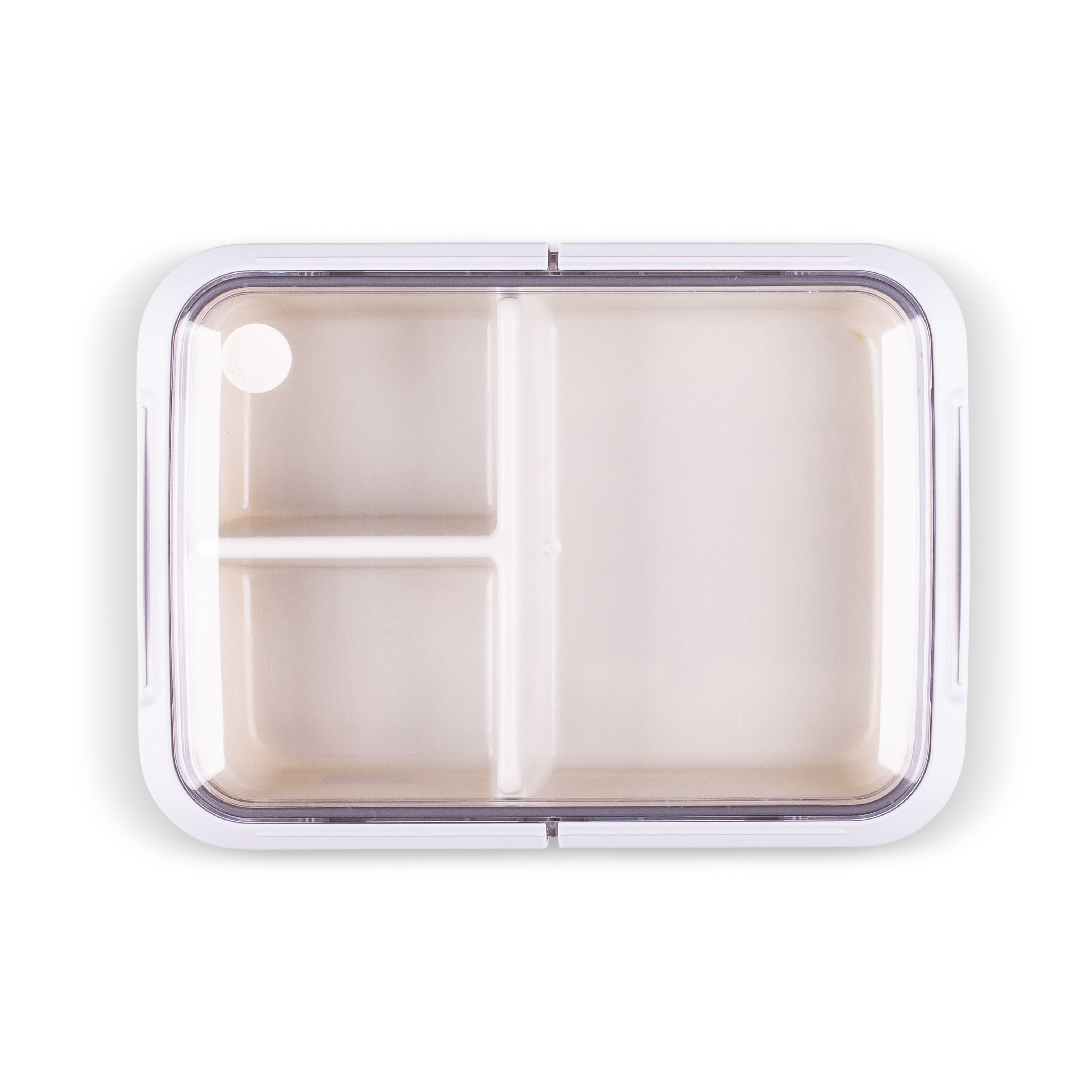 Stainless Steel Mix Colour White Transparent 4 Compartment Lunch Box(2043)