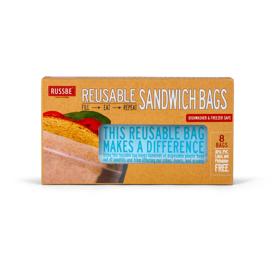 Sandwich Size Reusable Bags, Set of 8